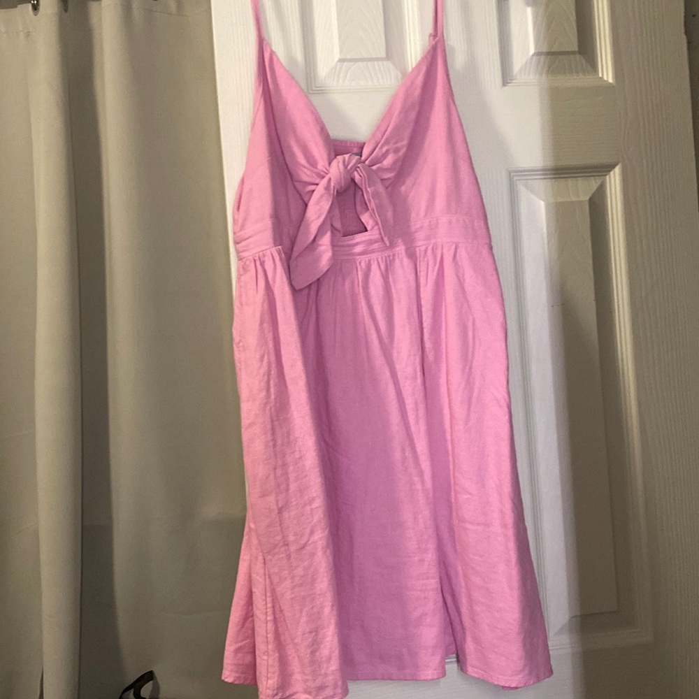Pink Old Navy Twisted Bow Dress